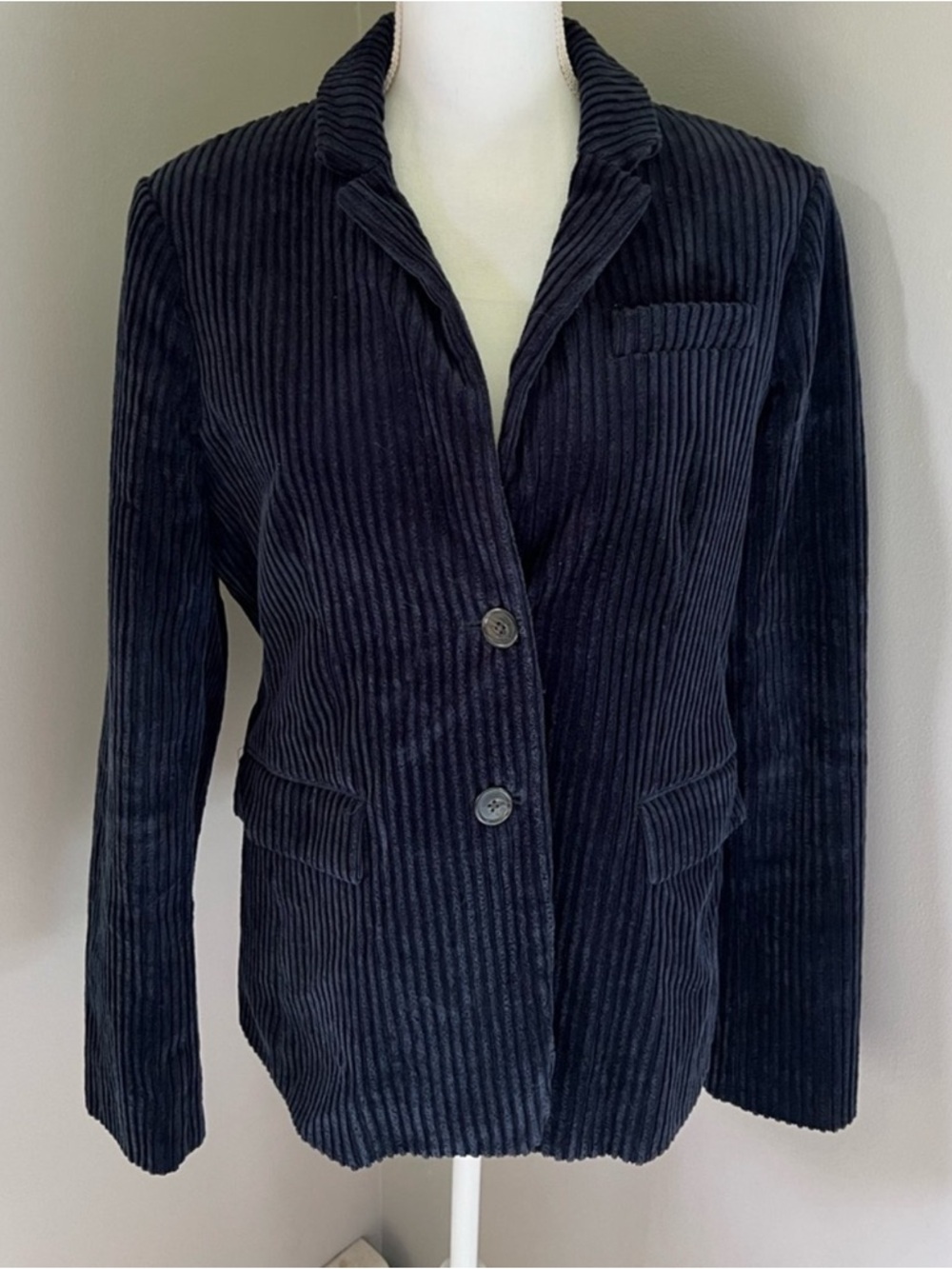 J.Crew Navy Ribbed Corduroy Blazer Sz 14